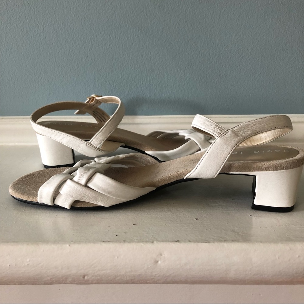 David Tate White Sandals - Picture 8 of 9